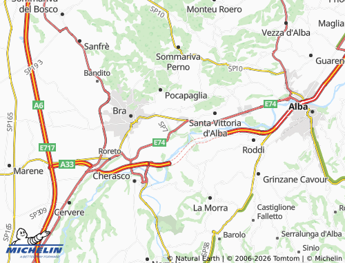 Kaart MICHELIN Pollenzo - ViaMichelin