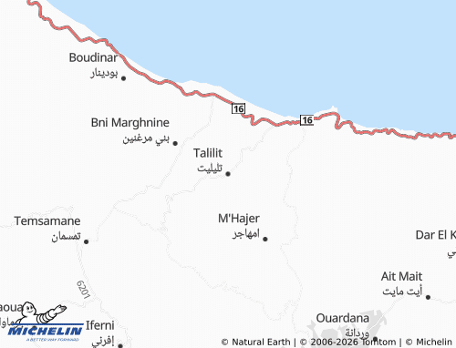 MICHELIN Taleeleet map - ViaMichelin