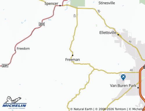 Carte MICHELIN Freeman - ViaMichelin