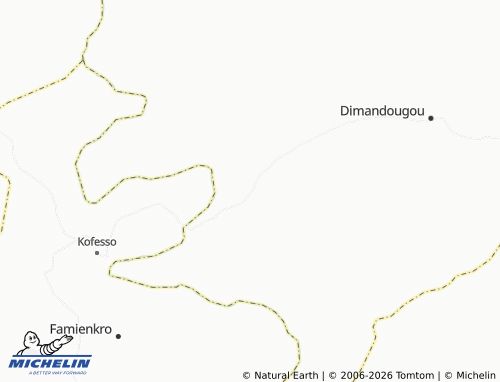 MICHELIN-Landkarte Niangoué - ViaMichelin