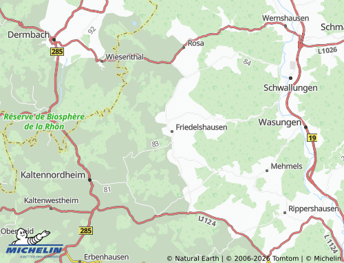 MICHELIN Friedelshausen map - ViaMichelin