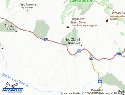 MICHELIN Gazoros map - ViaMichelin