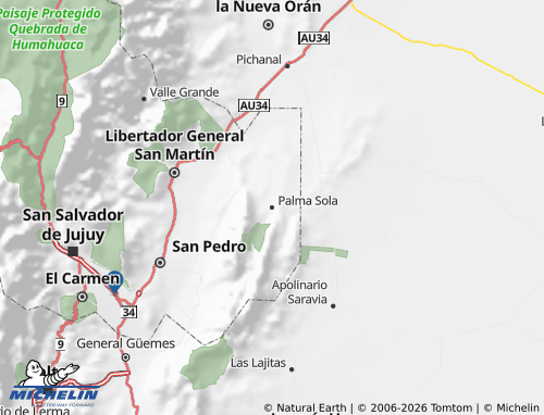 MICHELIN Santa Bárbara map - ViaMichelin