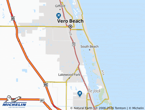 Mapa MICHELIN Florida Ridge - ViaMichelin