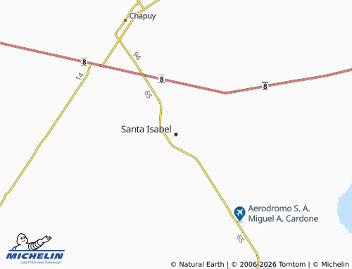 MICHELIN-Landkarte Santa Isabel - ViaMichelin