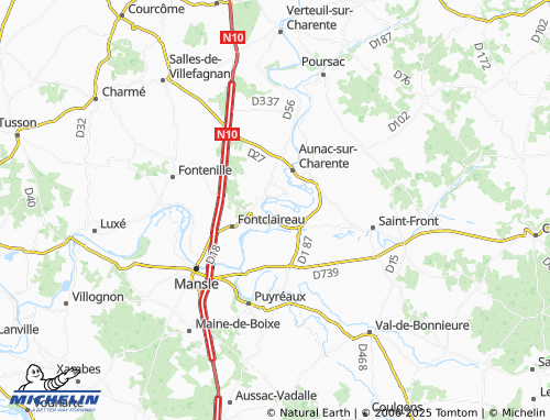 Carte MICHELIN Lichères - ViaMichelin