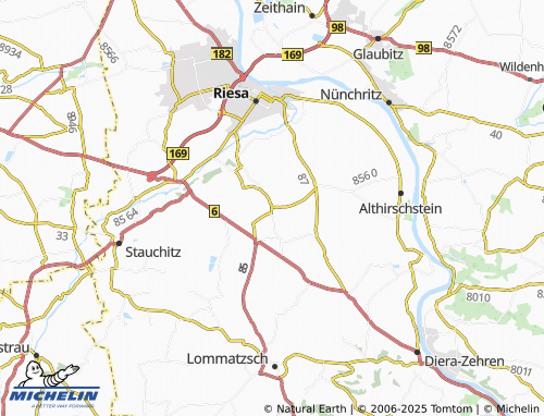 MICHELIN-Landkarte Prausitz - ViaMichelin
