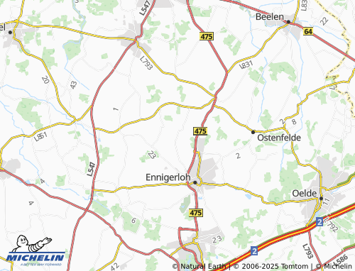 Carte MICHELIN Beesen - ViaMichelin
