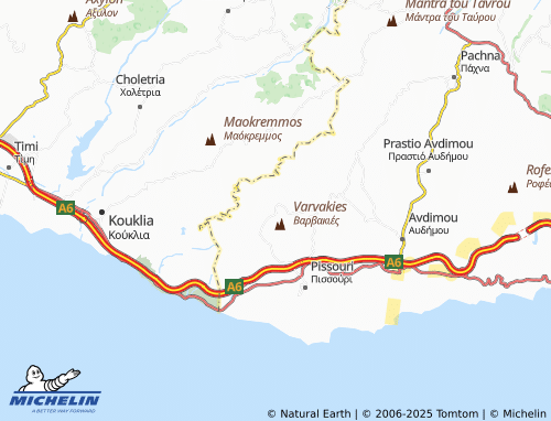 MICHELIN Alektora map - ViaMichelin