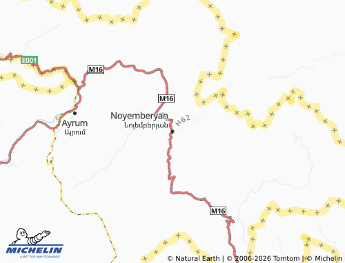 Mappa MICHELIN Noyemberyan - ViaMichelin