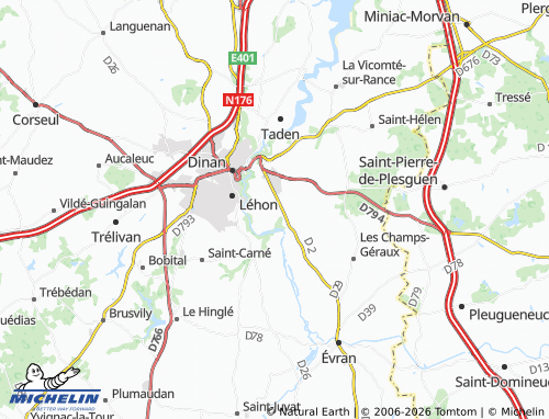 Carte MICHELIN Saint-James - ViaMichelin