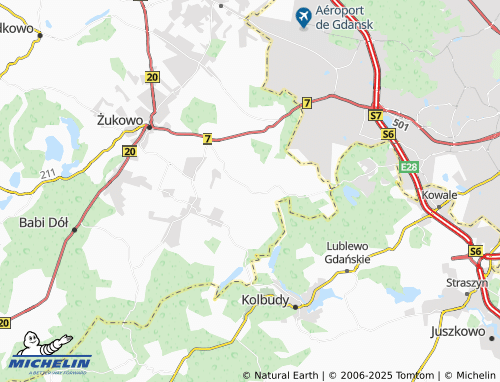 MICHELIN Niestępowo map - ViaMichelin