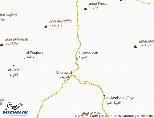Carte MICHELIN al-'Amoudah - ViaMichelin
