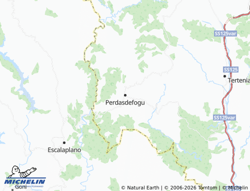 MICHELIN Perdasdefogu map - ViaMichelin