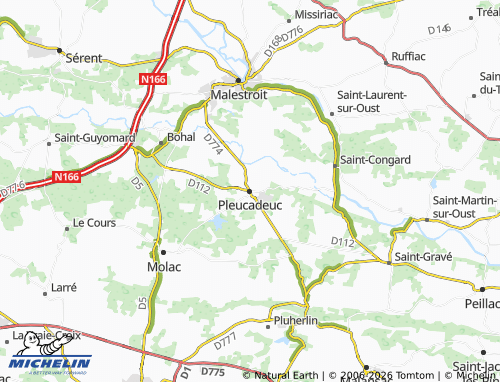 Mappa MICHELIN Pleucadeuc - ViaMichelin