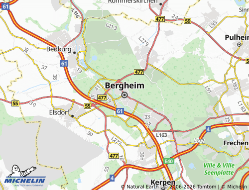 MICHELIN Bergheim map - ViaMichelin