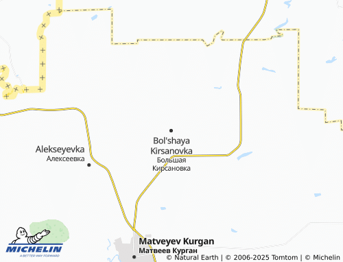 MICHELIN Bol'shaya Kirsanovka map - ViaMichelin