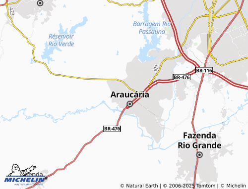 MICHELIN Fazenda Velha Boqueirão map - ViaMichelin