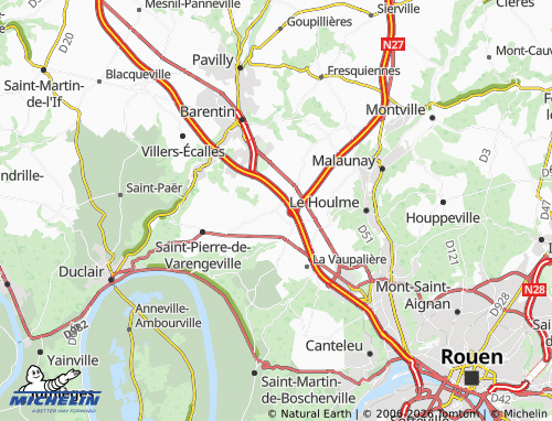 MICHELIN Roumare map - ViaMichelin