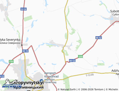 Mappa MICHELIN Vysoki Bairaky - ViaMichelin