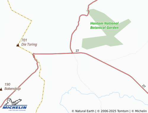 MICHELIN Nieuwoudtville map - ViaMichelin
