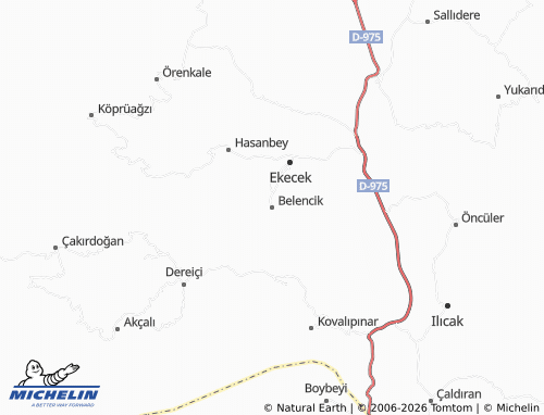 MICHELIN-Landkarte Belencik - ViaMichelin