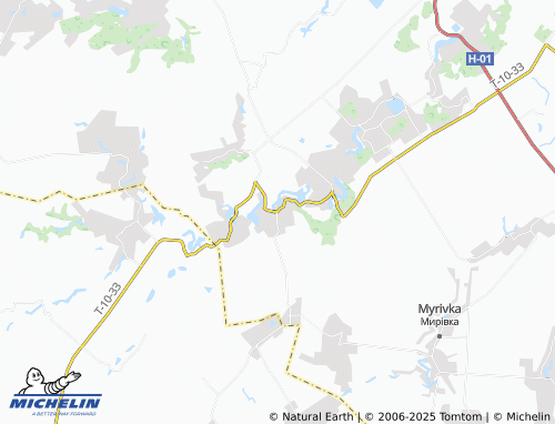 MICHELIN Semenivka map - ViaMichelin