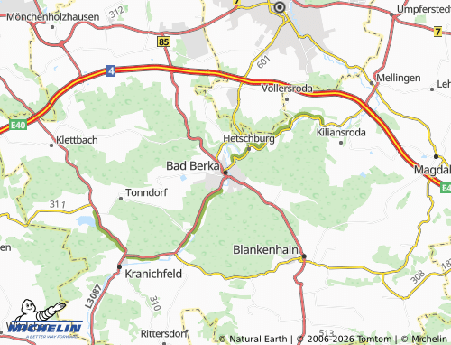 Mappa MICHELIN Bad Berka - ViaMichelin