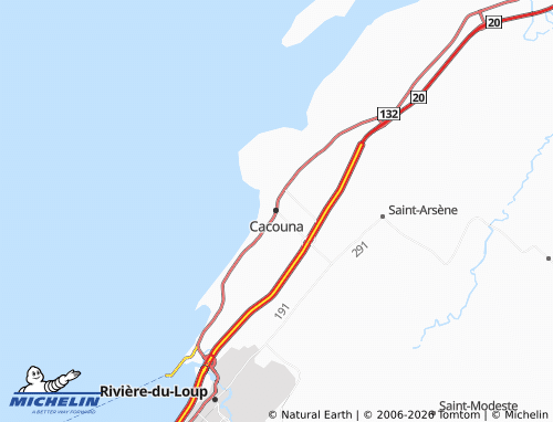 MICHELIN-Landkarte Cacouna - ViaMichelin