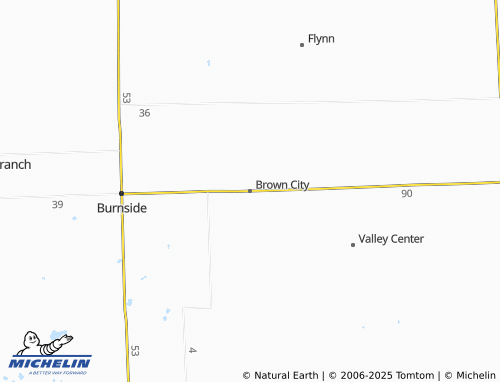 MICHELIN-Landkarte Brown City - ViaMichelin
