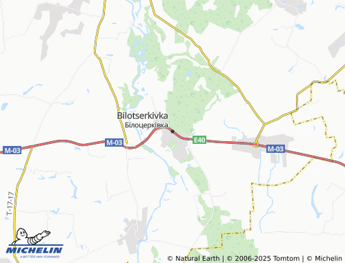 MICHELIN Bilotserkivka map - ViaMichelin