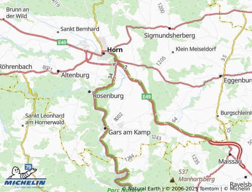 MICHELIN Zaingrub map - ViaMichelin