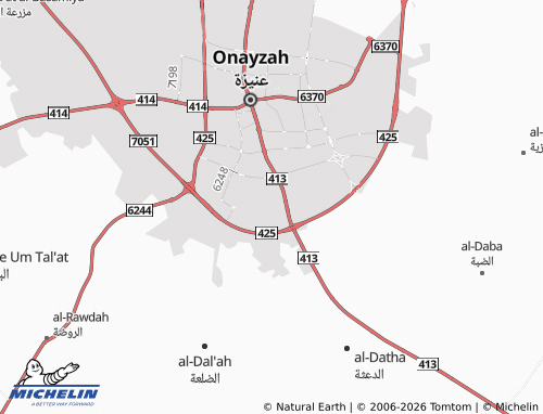 MICHELIN-Landkarte al-Rawdah - ViaMichelin