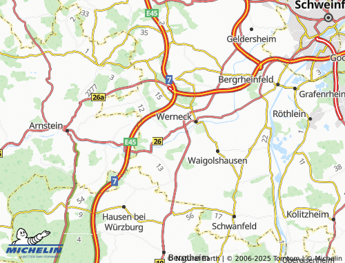 MICHELIN Zeuzleben map - ViaMichelin