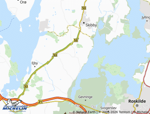 Mapa MICHELIN Sæby - ViaMichelin