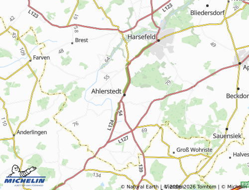 MICHELIN Ahlerstedt map - ViaMichelin