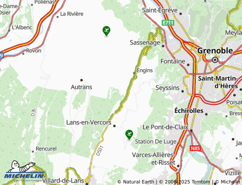 Kaart MICHELIN Les Aigaux - ViaMichelin