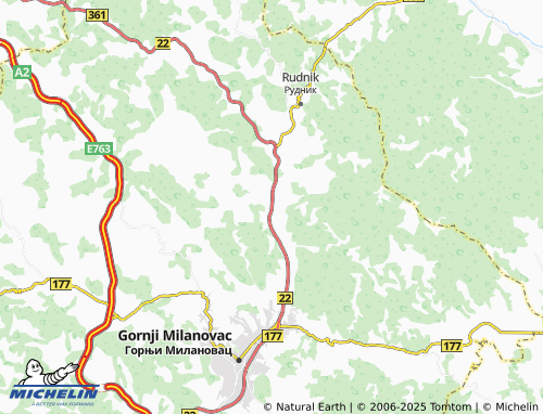 MICHELIN-Landkarte Majdan - ViaMichelin
