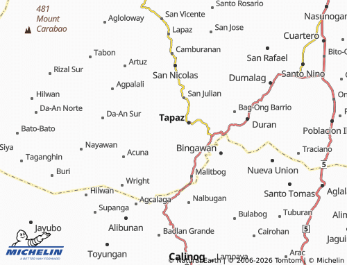 MICHELIN Carida map - ViaMichelin