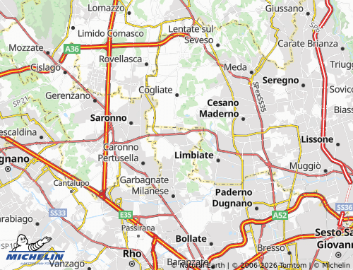 MICHELIN-Landkarte Solaro - ViaMichelin