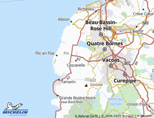 MICHELIN Camp Créoles map - ViaMichelin