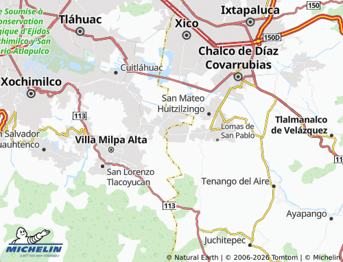 Kaart MICHELIN San Pedro, San Juan Tezompa - ViaMichelin