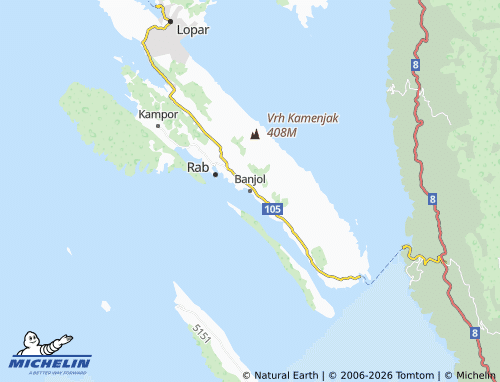 Mapa MICHELIN Banjol - ViaMichelin