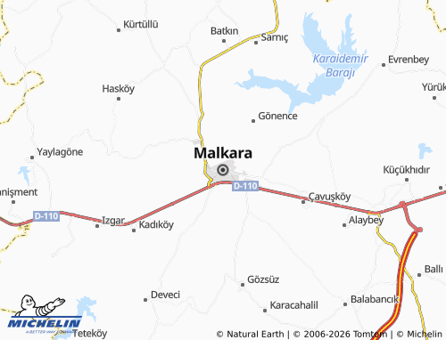 Mappa MICHELIN Malkara - ViaMichelin