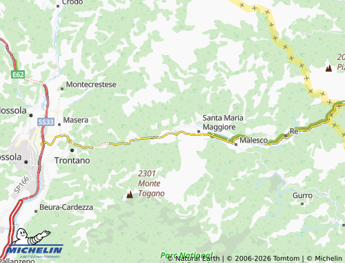 Mappa MICHELIN Druogno - ViaMichelin