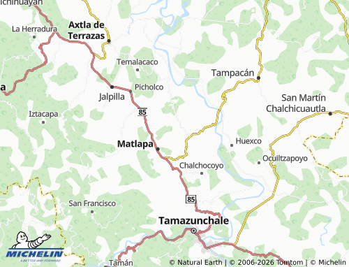 MICHELIN Tzopelaco map - ViaMichelin