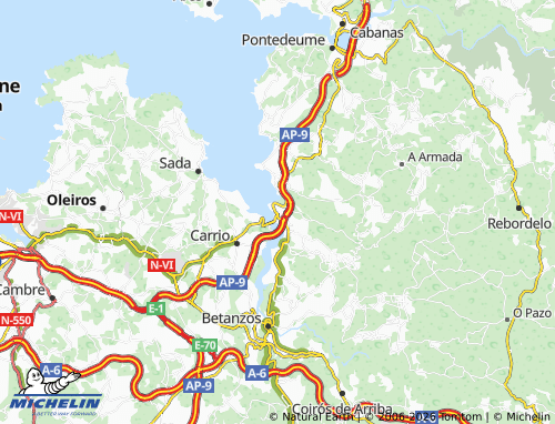 MICHELIN-Landkarte Insua - ViaMichelin