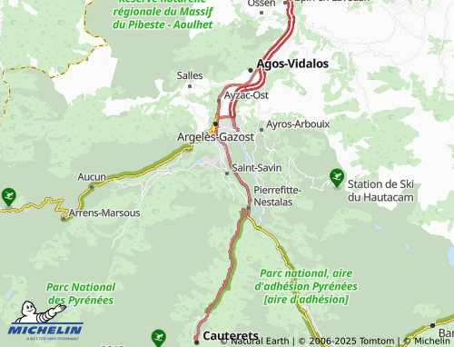 MICHELIN Saint-Savin map - ViaMichelin