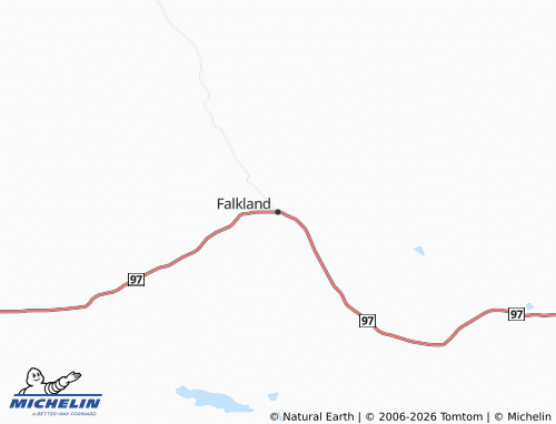 Kaart MICHELIN Falkland - ViaMichelin