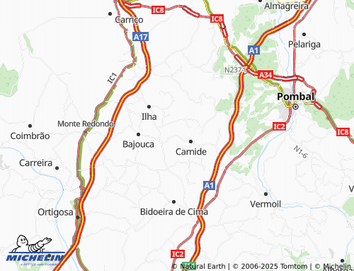 Mapa MICHELIN Vale da Cabra de Carnide - ViaMichelin